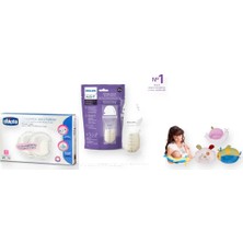 Philips Avent Emzirme Başlangıç Seti 3 Parça: Sevi Bebe Emzirme Yastığı + Chicco Göğüs Pedi + Süt Saklama Poşeti