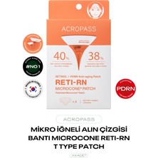 ACROPASS Retinol ve Pdrn Mikro Iğneli Alın Çizgisi Bandı Reti-Rn Microcone Patch T Type 4’lü