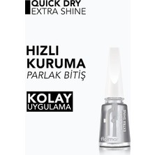 Store Quick Dry Extra Shine Çabuk Kuruyan ve Parlaklık Veren Top Coat Tırnak Cilası