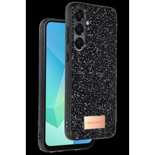 Bezos Onegif Samsung Galaxy A16 5g Uyumlu Bright Simli Kapak - Siyah