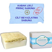 Store 2'li Set Doğal Kabak Lifli Pirinç Sabunu ve Cilt Beyazlatma Sabunu