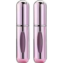 Store Taşınabilir Parfüm Şişesi, 2'li Set, Cam Göstergeli (Pembe)