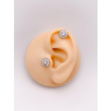 Store Taşlı Kar Tanesi Figürlü Kıkırdak Helix Tragus PIERCING(1ADET)