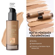 Store Matte Lock Foundation 130 Classic Beige Spf 50 Yoğun Kapatıcı Mat Bitişli Fondöten