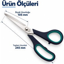 Store Kumaş ve Terzi Makası 24,5 Cm, Kağıt Dikiş ve Büyük Boy Makas