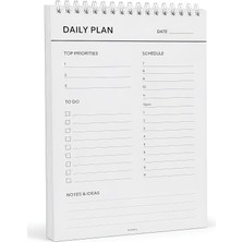 Store Daily Planner, Tarihsiz Günlük Masaüstü Planlayıcı, Spiralli,15 × 23