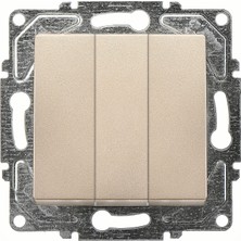Belirtilmemiş Günsan Egona Metallic Bej Üçlü Anahtar