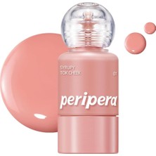 Store Ince Yapılı, Ciltle Bütünleşen, Pigmentli Likit Allık Syrupy Tok Cheek (01 Light Peach)