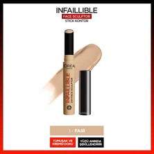 Store L'oréal Paris Infaillible Face Sculpter Stick Kontür - Fair