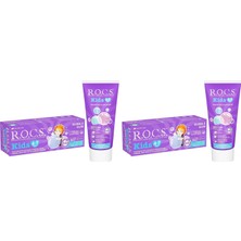 R.o.c.s. Kids 4-7 Yaş Florürsüz Diş Macunu Balon Sakızı Tadında (2 Paketi)