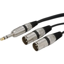 YKA 6.3mm Stereo Erkek-2 Xlr Erkek Kablo 5 Metre