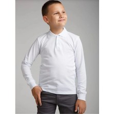 Tofil Unisex Çocuk Kollu Polo Yaka Tihişört %100 Pamuk