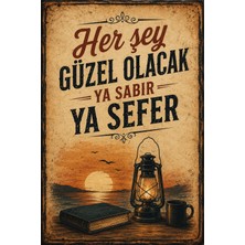 Lucena Retro Edebi Söz Metal Duvar Tablosu Vintage Dekoratif Motivasyon Panosu 38 15X20 cm