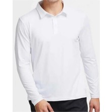 Uzun Kollu  Beyaz Basic T-Shirt