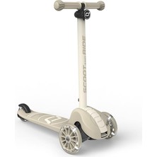 Scoot & Ride Highwaykick 3s Çocuk Scooter'ı, 3 Yaşından Itibaren, Yüksekliği Ayarlanabilir, 2 Kademeli Direksiyon, LED Tekerlekler, Katlanabilir Scooter, Çocuklar Için, 96 – 130 cm