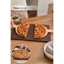 Orvila 2'li Pizza Küreği Ahşap Lahmacun Küreği