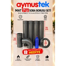 Aymustek Mat 4 Boru 1 Yarım 1 Dirsek 1 Ayna (Jel Hediye)