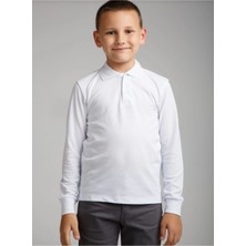 Bluemoor Unisex Çocuk Polo Yaka Okul T-Shirt