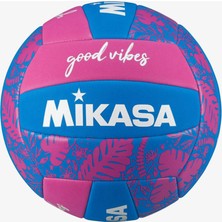 Mikasa Mavi Sentetik Deri Plaj Voleybol Topu.-