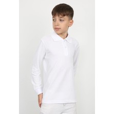Wikimiki Polo Yaka Basic Uzun Kollu Çocuk T-Shirt