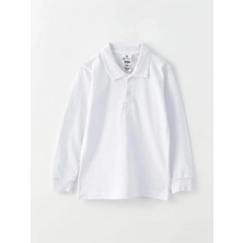 Luggi Baby Polo Yaka Uzun Kol Okul T-Shirt