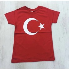 Gökkuşağı Unisex Çocuk Kırmızı Bayrak T-Shirt