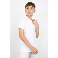 Wikimiki Polo Yaka Basic Kısa Kollu Çocuk T-Shirt