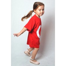 Kız Çocuk Erkek Çocuk Türk Bayraklı T-Shirt