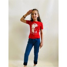 Rapapa Unisex Çocuk Kemal Atatürk Baskılı T-Shirt 2760026