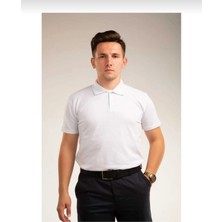 Fires Giyim Kısa Kollu Genç Boy Günlük  Okul Lakos %100 Pamuk Polo Yaka T-Shirt