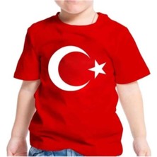 BBR Ay Yıldızlı Türk Bayraklı Çocuk T-Shirt Emka Giyim