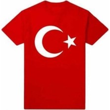 Bluemoor Unisex Çocuk Kısa Kol Ayyıldızlı T-Shırt