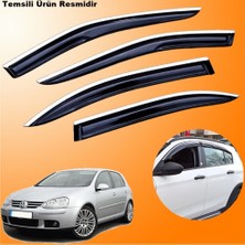 Friemats Vw Golf 5 Krom Cam Rüzgarlığı Abs Nikelajlı Krom Mügen Cam Rüzgarlığı 2004-2009 Arası 4 Parça