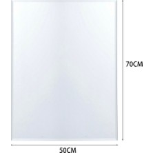 Mazeron Reklam 500X70 3 mm Şeffaf Pkeksiglas Cam Görünümünde