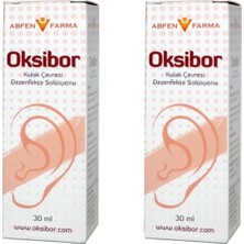 Abfen Farma Oksibor 30 ml Kulak Damlası 2 Kutu Dezenfekte Solüsyonu İçerir
