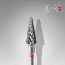 Staleks Sert Alaşım Koni Freze, Kırmızı, Çap 6 mm / Çalışma Kısmı 14 Mm, Adet FT71R060/14