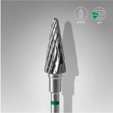 Staleks Sert Alaşım Koni Freze, Yeşil, Çap 6 mm / Çalışma Kısmı 14 mm FT71G060/14