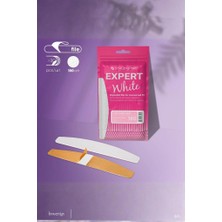 Staleks Expert 40 Yarım Ay Törpü Için Yedek Yumuşak Tabanlı Beyaz Törpüler, 180 Grit (30 Adet) DFE-40-180W