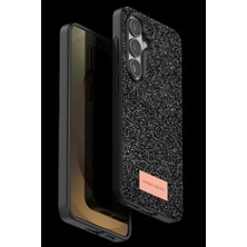 Bezos Onegif Samsung Galaxy S26 Plus Uyumlu Bright Simli Kapak - Siyah