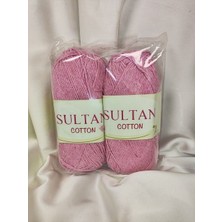 Sultan Cotton Şeker Pembe El Örgü Ipi 100GR. - 175MT. (2 Adet) - (Amigurumi Ipi) Renk: 08