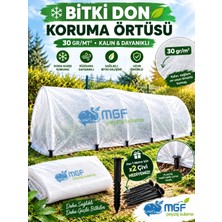 Mgf Plast Mgf Agril Isı Don Perdesi,(+Çivi) Zirai Don Kırağı Örtüsü  3.2mt En 30GR. Sera Toprak Örtüsü