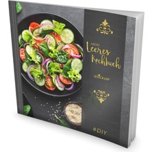 Gockler® Leeres Kochbuch: Ein Rezeptbuch Zum Selbstgestalten / Selberschreiben • Für 100 Lieblingsrezepte, Mit Register Uvm. • Designart „frischer Salat“ • Softcover, Ca. 21 x 21 cm