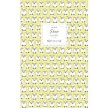 Sheep Notebook - Ruled Pages - 5x8 - Premium: (Yellow Edition) Fun Animal Notebook 96 Ruled/lined Pages (5x8 Inches / 12.7X20.3CM / Junior Legal Pad / Nearly A5)