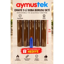 Aymustek Emaye 5 Boru Set (Jel Hediye)