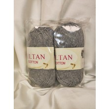 Sultan Cotton Açık Gri El Örgü Ipi 100GR. - 175MT. (2 Adet) - (Amigurumi Ipi) Renk: 05