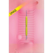 Staleks Unıq 11 Type 2 Gummy Sarı Silikon Saplı Tırnak Itici (Eğik Uç ve Halka) Pq-11/2y