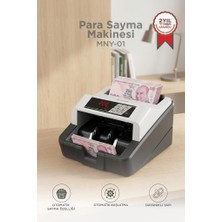 Torima Profesyonel Para Sayma Makinesi UV+MG Sensörlü Geçersiz Para Tespitli MNY01 Gri