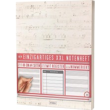 Mein Notenheft / 86 Seiten, 44 Blätter, 12 Systeme / Mit Register Und Seitenzahlen / PR301 „white Pergament“ / Dın A4 Softcover