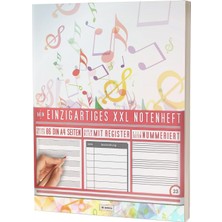 Mein Notenheft / 86 Seiten, 44 Blätter, 12 Systeme / Mit Register Und Seitenzahlen / PR301 „kreativ Genie“ / Dın A4 Soft Cover