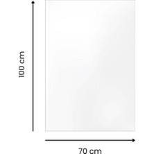 Mazeron Reklam 70X100 cm 3 mm Şeffaf Pleksiglas Cam Görünümlü Levha
